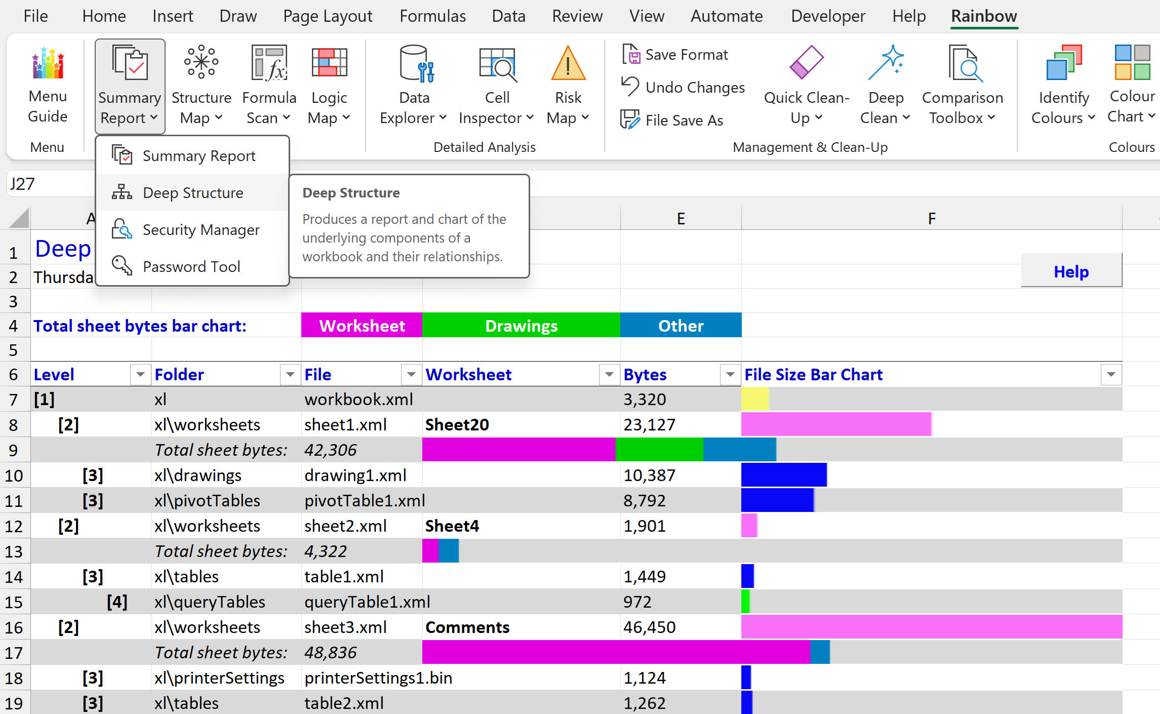 Rainbow 26.02 reveals what’s buried in your workbook